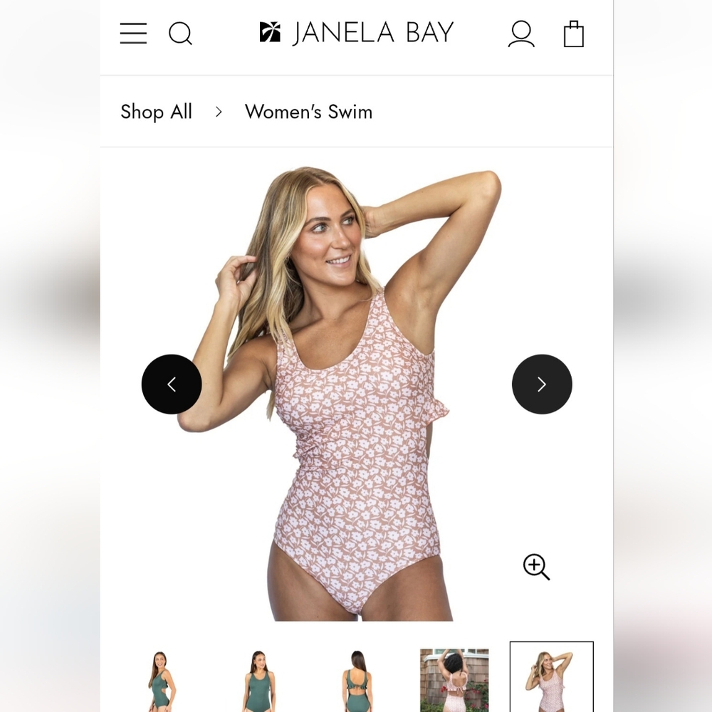 Pink Floral One-Piece Swimsuit